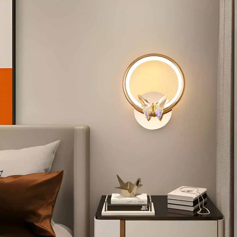 Настенный светильник Crystal Butterfly с хрустальными бабочками от Vinsa