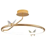 Потолочная люстра Crystal Butterfly D50 с хрустальными бабочками от Vinsa