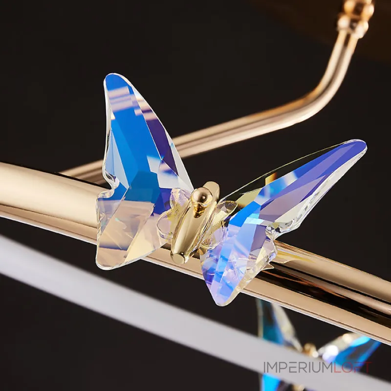 Потолочная люстра Crystal Butterfly D50 с хрустальными бабочками от Vinsa