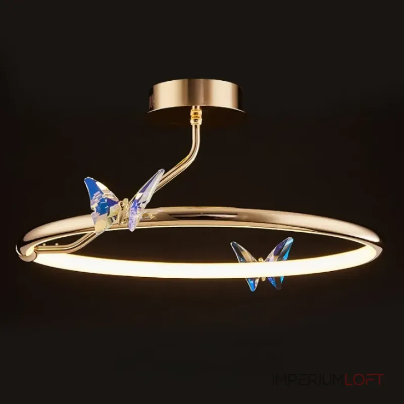 Потолочная люстра Crystal Butterfly D50 с хрустальными бабочками от Vinsa