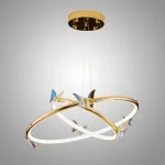 Подвесная люстра Crystal Butterfly P2 D50 D80 с хрустальными бабочками от Vinsa