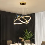 Подвесная люстра Crystal Butterfly P2 D40 D60 с хрустальными бабочками от Vinsa