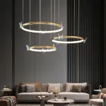 Подвесная люстра Crystal Butterfly P3 D40 D50 D60 с хрустальными бабочками от Vinsa