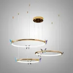 Подвесная люстра Crystal Butterfly P3 D40 D50 D60 с хрустальными бабочками от Vinsa