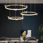 Подвесная люстра Crystal Butterfly P3 D40 D50 D60 с хрустальными бабочками от Vinsa