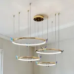 Подвесная люстра Crystal Butterfly P4 D40 D50 D60 D80 с хрустальными бабочками от Vinsa