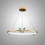 Подвесная люстра Crystal Butterfly D30 с хрустальными бабочками от Vinsa