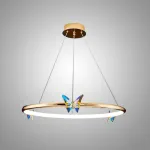 Подвесная люстра Crystal Butterfly D40 с хрустальными бабочками от Vinsa