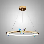 Подвесная люстра Crystal Butterfly D80 с хрустальными бабочками от Vinsa