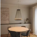 Подвесной светильник Array A H110/D83 Beige с плафонами из нитей от Vinsa