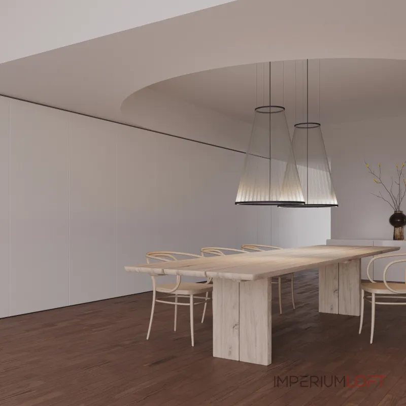Подвесной светильник Array A H110/D83 Beige с плафонами из нитей от Vinsa