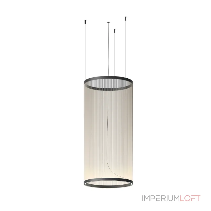 Подвесной светильник Array B H110/D55 Beige с плафонами из нитей от Vinsa Подвесной светильник Array B H110/D55 Beige с плафонами из нитей от Vinsa