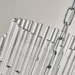 Подвесная люстра NOCTURNE D80 Chrome с оригинальным плафоном из стеклянных палочек