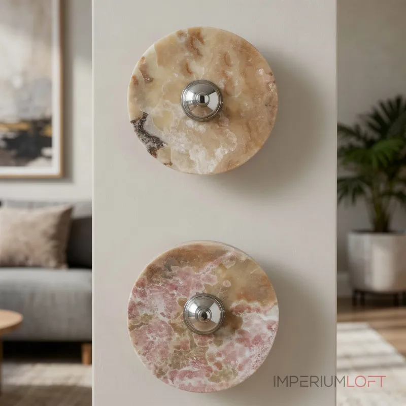 Настенный светильник Core Marble D30 с мраморным плафоном от VINSA