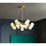 Подвесная люстра Milk Bubble Round Chandelier D70