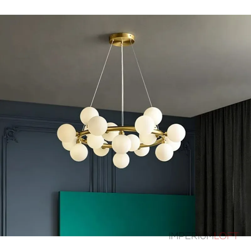 Подвесная люстра Milk Bubble Round Chandelier D70
