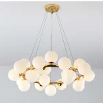 Подвесная люстра Milk Bubble Round Chandelier D70