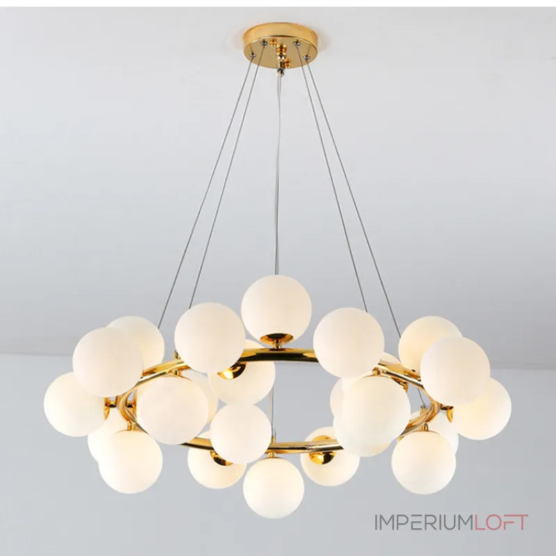 Подвесная люстра Milk Bubble Round Chandelier D70