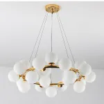 Подвесная люстра Milk Bubble Round Chandelier D70