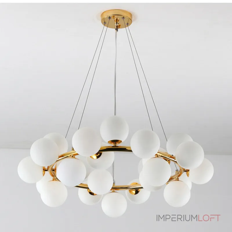 Подвесная люстра Milk Bubble Round Chandelier D70