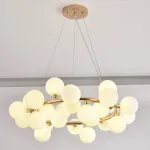 Подвесная люстра Milk Bubble Round Chandelier D70