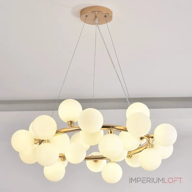 Подвесная люстра Milk Bubble Round Chandelier D70