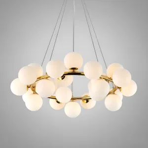 Подвесная люстра Milk Bubble Round Chandelier D70