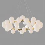 Подвесная люстра Milk Bubble Round Chandelier D100