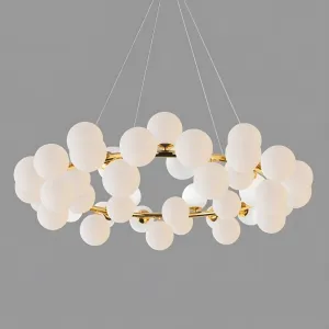 Подвесная люстра Milk Bubble Round Chandelier D100