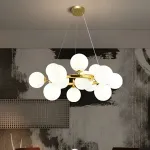 Подвесная люстра Milk Bubble Round Chandelier D56