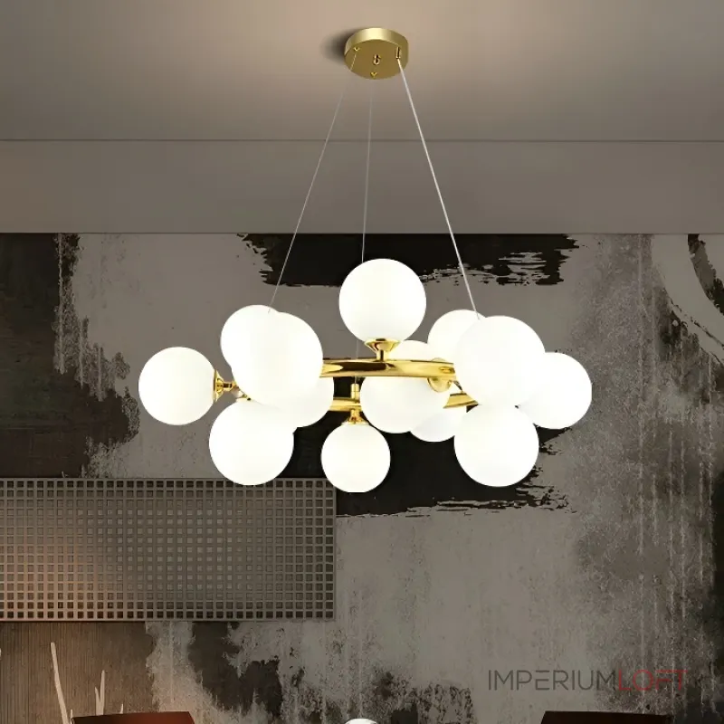 Подвесная люстра Milk Bubble Round Chandelier D56