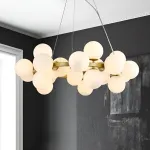 Подвесная люстра Milk Bubble Round Chandelier D56