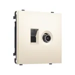 Комплект механизма розетки компьютерной + TV оконечной RJ-45 (8P8C) CAT6 Ambrella Volt SIGMA MS252510