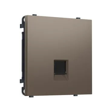Комплект механизма телефонной розетки RJ-11 с защитной шторкой Ambrella Volt SIGMA MS642030