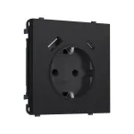 Комплект механизма электрической розетки 2USB A+C 20W (быстрая зарядка) с/з и шторками Ambrella Volt SIGMA MS990010