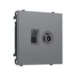 Комплект механизма розетки компьютерной + TV оконечной RJ-45 (8P8C) CAT6 Ambrella Volt SIGMA MS872510