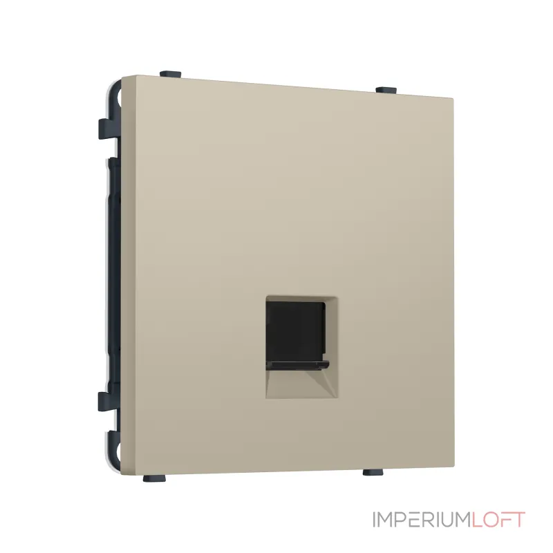 Комплект механизма компьютерной розетки RJ-45 с защитной шторкой Ambrella Volt SIGMA MS352010