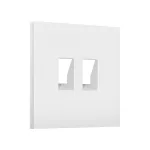 Лицевая панель для компьютерной/телефонной двойной розетки RJ-45/RJ-11 Ambrella Volt SIGMA SP8321