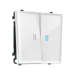 Комплект механизма 2-клавишного выключателя с подсветкой 10000K Ambrella Volt SIGMA MS104020