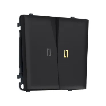 Комплект механизма 2-клавишного выключателя с подсветкой 3200K Ambrella Volt SIGMA MS984010