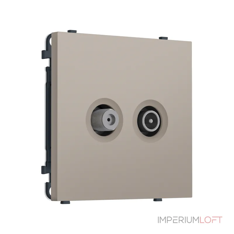 Комплект механизма розетки TV оконечной + SAT Ambrella Volt SIGMA MS373310