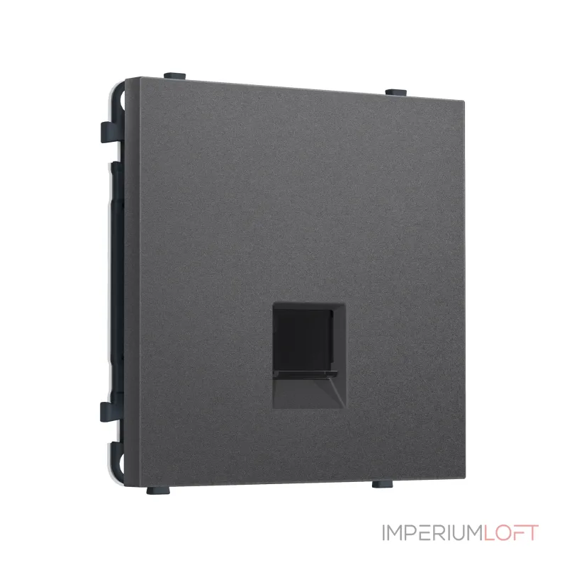 Комплект механизма компьютерной розетки RJ-45 с защитной шторкой Ambrella Volt SIGMA MS662010