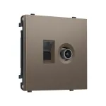 Комплект механизма розетки компьютерной + TV оконечной RJ-45 (8P8C) CAT6 Ambrella Volt SIGMA MS642510