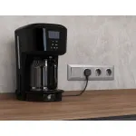 Комплект механизма 1-кл выключателя с самовозвратом с подсветкой 5600K Ambrella Volt ALFA MA502055