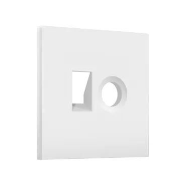 Лицевая панель для компьютерной/телефонной + TV розетки RJ-45/RJ-11 Ambrella Volt SIGMA SP8325 Лицевая панель для компьютерной/телефонной + TV розетки RJ-45/RJ-11 Ambrella Volt SIGMA SP8325