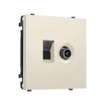 Комплект механизма розетки компьютерной + TV оконечной RJ-45 (8P8C) CAT6 Ambrella Volt SIGMA MS332510