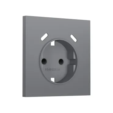Лицевая панель для электрической розетки с заземлением со шторками 2USB C+C Ambrella Volt SIGMA SP8705