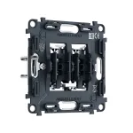 Механизм 2-клавишного выключателя с самовозвратом 10A-250V Ambrella Volt VM PR129