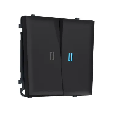 Комплект механизма 2-клавишного выключателя с подсветкой 10000K Ambrella Volt SIGMA MS984020