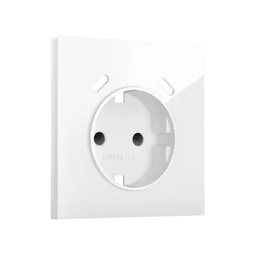 Лицевая панель для электрической розетки с заземлением со шторками 2USB C+C Ambrella Volt SIGMA SP1105